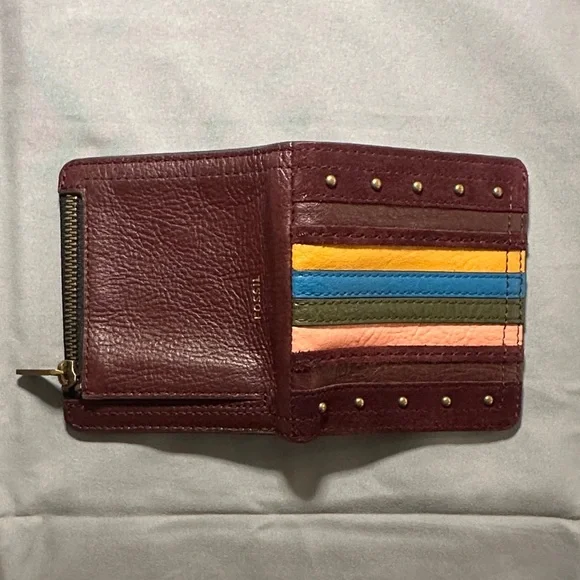 Fossil Women's Wallet with Multicolor Stripes - Picture 6 of 7